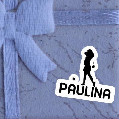 Golfer Sticker Paulina Laptop Image