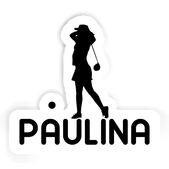 Golfer Sticker Paulina Notebook Image