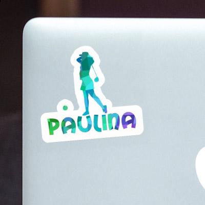 Sticker Golfer Paulina Notebook Image