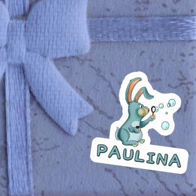 Sticker Paulina Soap Bubbles Rabbit Laptop Image