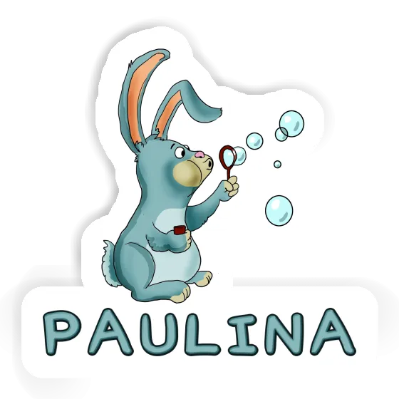 Sticker Paulina Soap Bubbles Rabbit Gift package Image