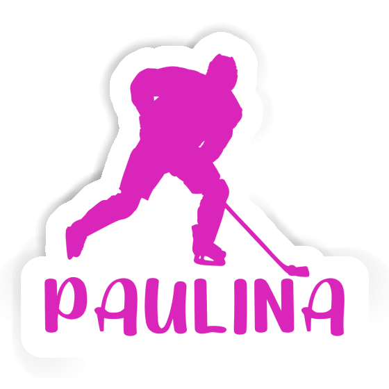 Paulina Sticker Hockey Player Laptop Image