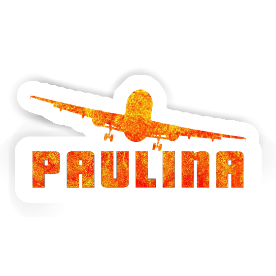 Sticker Airplane Paulina Notebook Image