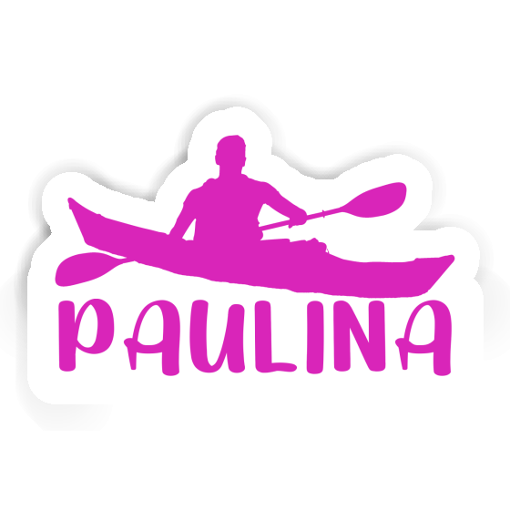 Paulina Sticker Kayaker Laptop Image