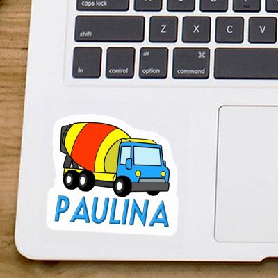 Mixer Truck Sticker Paulina Image