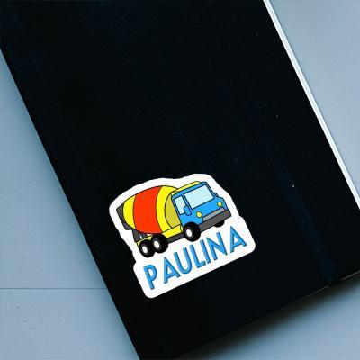 Mixer Truck Sticker Paulina Notebook Image