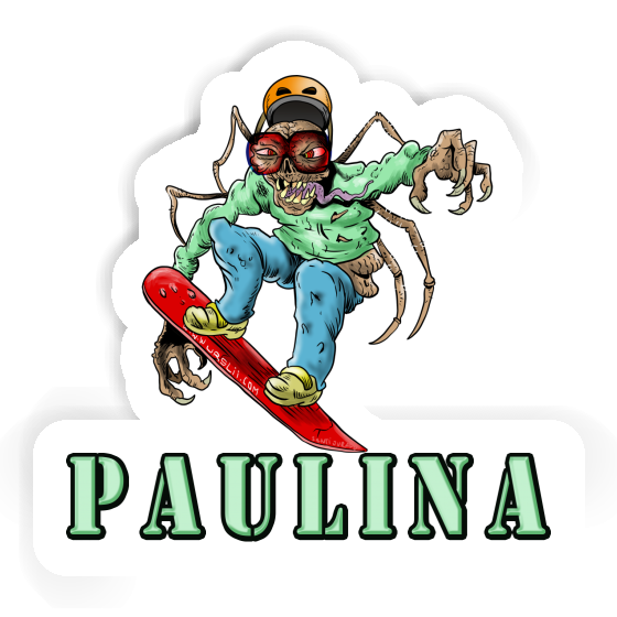 Paulina Sticker Snowboarder Laptop Image