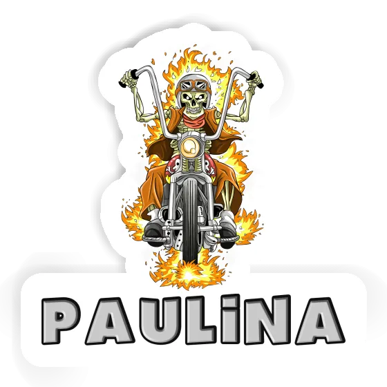 Motorcycle Rider Sticker Paulina Gift package Image