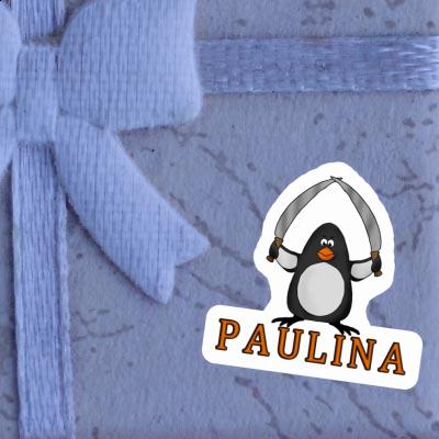 Pingouin de combat Autocollant Paulina Notebook Image