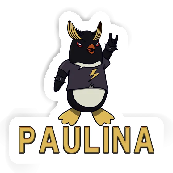 Sticker Paulina Rocking Penguin Notebook Image