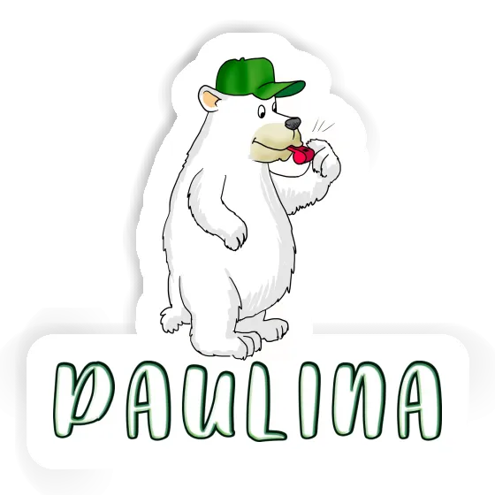 Bear Sticker Paulina Laptop Image