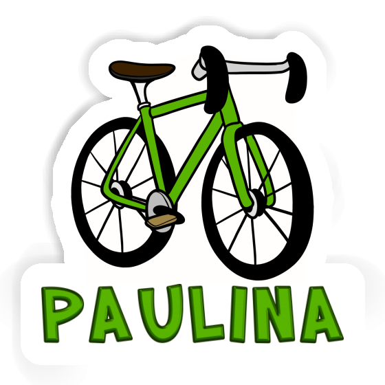 Sticker Racing Bicycle Paulina Laptop Image