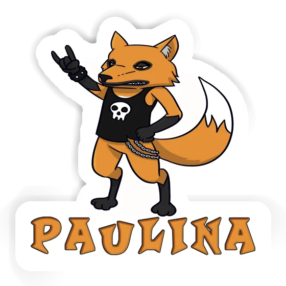 Sticker Rocker Fox Paulina Laptop Image