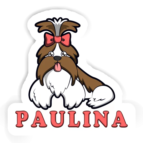 Sticker Paulina Shih Tzu Laptop Image