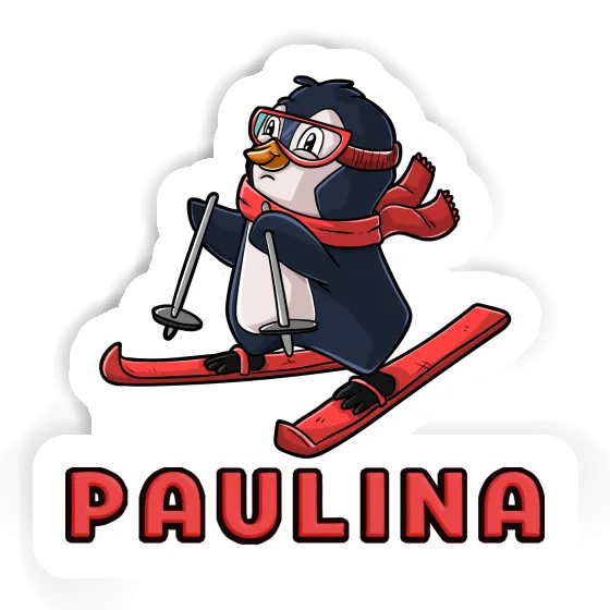 Paulina Sticker Skier Notebook Image