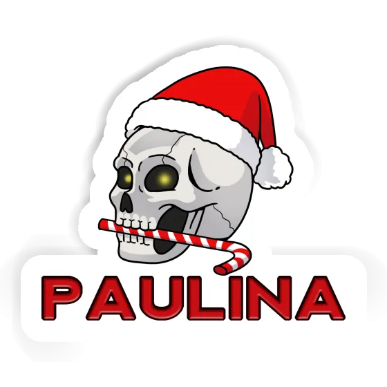 Paulina Sticker Christmas Skull Notebook Image