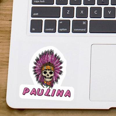 Sticker Womens Skull Paulina Notebook Image