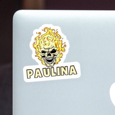 Skull Sticker Paulina Notebook Image