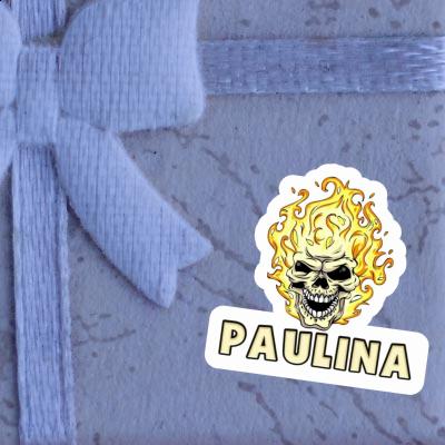 Skull Sticker Paulina Laptop Image