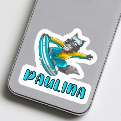 Sticker Paulina Snowboarder Image