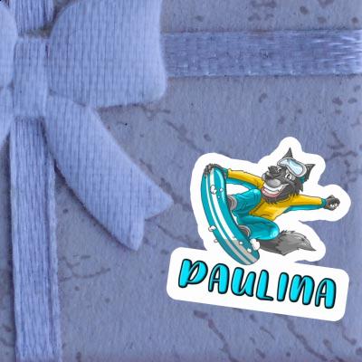 Sticker Paulina Snowboarder Gift package Image