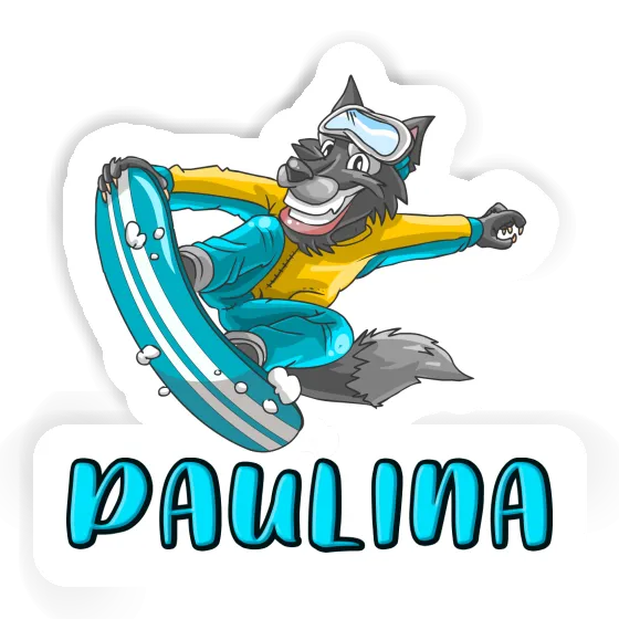 Sticker Paulina Snowboarder Laptop Image