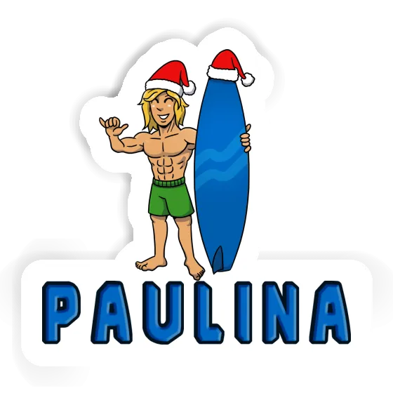 Christmas Surfer Sticker Paulina Gift package Image