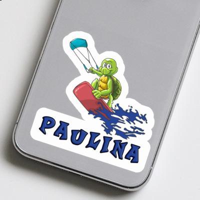 Paulina Sticker Kitesurfer Notebook Image