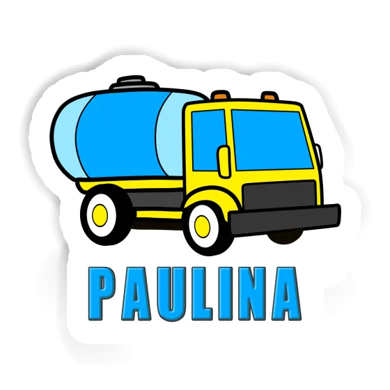 Sticker Paulina Water Truck Notebook Image