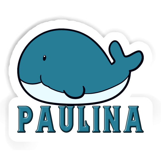 Sticker Whale Fish Paulina Laptop Image