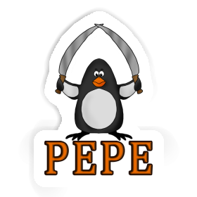 Sticker Pepe Fighting Penguin Image