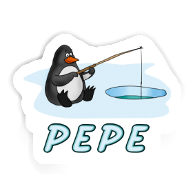 Pepe Sticker Fishing Penguin Image