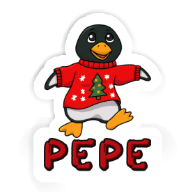 Christmas Penguin Sticker Pepe Image
