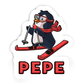 Pepe Sticker Skier Image