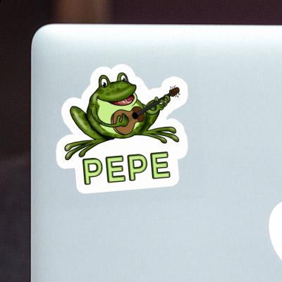 Sticker Pepe Gitarrenfrosch Notebook Sticker Pepe Gitarrenfrosch Gift package Image