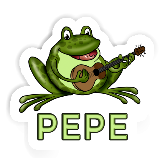 Sticker Pepe Gitarrenfrosch Notebook Sticker Pepe Gitarrenfrosch Gift package Image