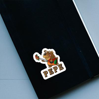 Sticker Pepe Guitarist Notebook Sticker Pepe Guitarist Gift package Image