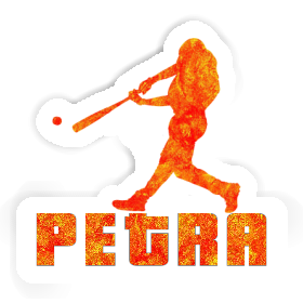Sticker Baseballspieler Petra Image