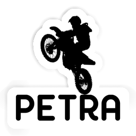 Motocross-Fahrer Aufkleber Petra Image