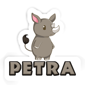 Petra Sticker Rhinoceros Image