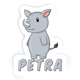 Sticker Petra Rhino Image