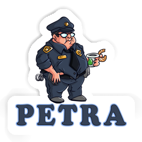 Polizist Sticker Petra Image