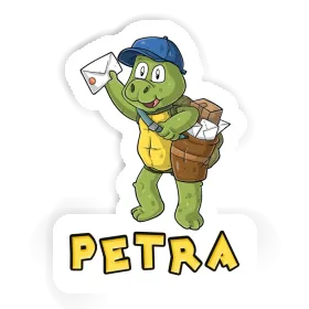 Aufkleber Briefträger Petra Image