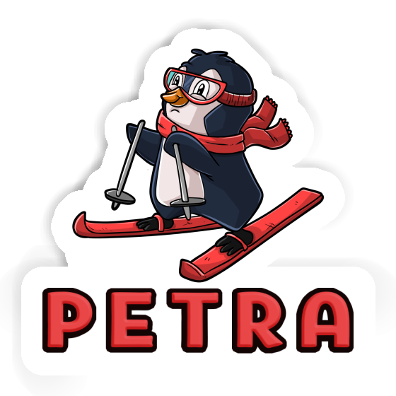 Petra Autocollant Skieuse Image