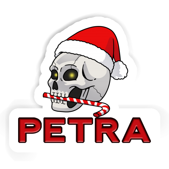 Crâne de Noël Autocollant Petra Image