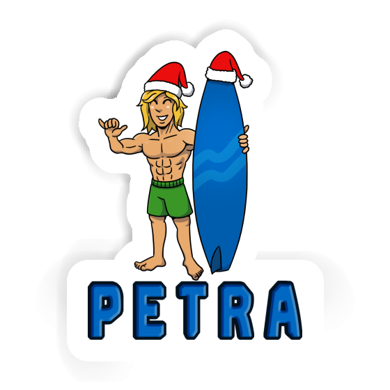Petra Autocollant Surfeur de Noël Notebook Petra Autocollant Surfeur de Noël Notebook Image