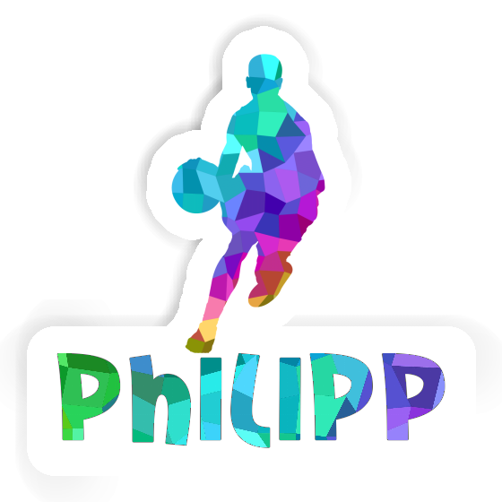 Sticker Basketball Player Philipp Laptop Sticker Basketball Player Philipp Laptop Image
