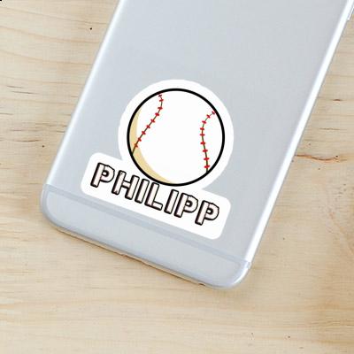 Autocollant Balle de baseball Philipp Notebook Autocollant Balle de baseball Philipp Gift package Image