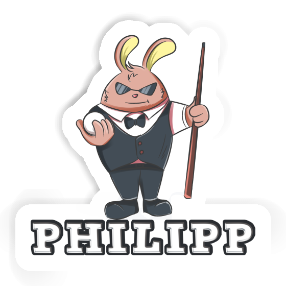 Philipp Autocollant Joueur de billard Notebook Philipp Autocollant Joueur de billard Notebook Image