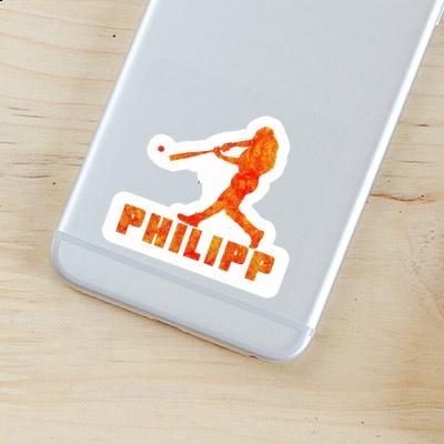 Philipp Aufkleber Baseballspieler Notebook Philipp Aufkleber Baseballspieler Notebook Image